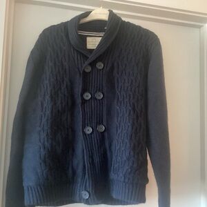 Cotton lined  cardigan sweater with dbl row of buttons. Bloomingdale’s